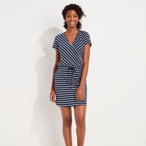 NWT Vineyard Vines Sankaty Striped Wrap Dress
